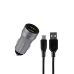 شارژر فندکی 2 پورت کلومن KOLUMAN KC-C08 به همراه کابل USB-C با گارانتی