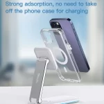 استند شارژ وایرلس یسیدو YESIDO DS17 FOLDABLE 3IN1 WIRELESS CHARGER - تصویر 3