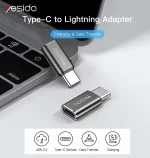 تبدیل آیفون به تایپ سی یسیدو مدل YESIDO GS22 IP TO TYPE-C ADAPTER - تصویر 3