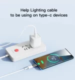 تبدیل آیفون به تایپ سی یسیدو مدل YESIDO GS22 IP TO TYPE-C ADAPTER - تصویر 5