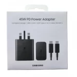 شارژر اصلی دیواری 45 وات سامسونگ با کابل 1.8 متری SAMSUNG EP-T4510 - تصویر 2