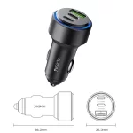 شارژر فندکی 60 وات یسیدو مدل YESIDO Y50 SUPER FAST - تصویر 3