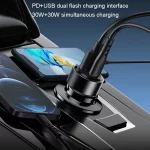 شارژر فندکی با کابل آیفون یسیدو YESIDO Y54 60W FAST CHARGER - تصویر 6