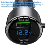 شارژر فندکی 60 وات با کابل یسیدو مدل YESIDO Y58 SUPER FAST - تصویر 8