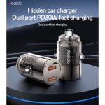 شارژر فندکی 30 وات یسیدو YESUDI Y69 با دو خروجی USB-C - تصویر 4