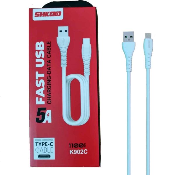 کابل شارژ تایپ سی شکاکو مدل K902C