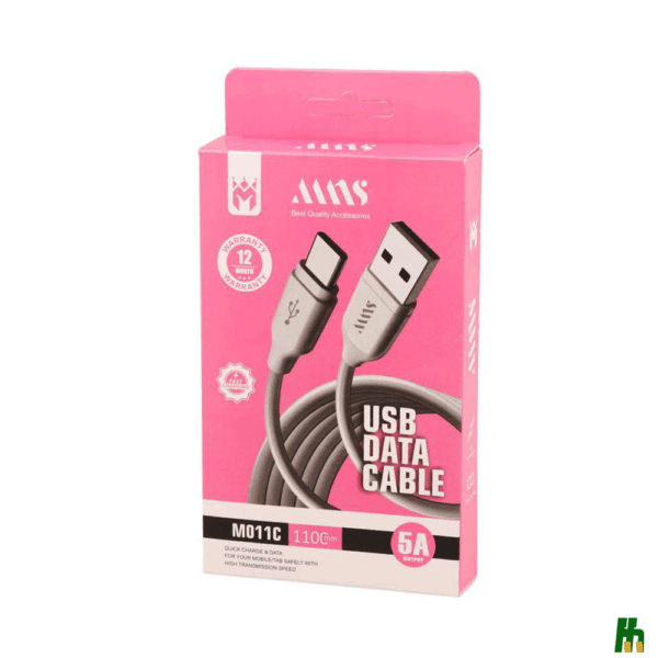 کابل شارژ فست تایپ سی ام ان اس مدل M011C طول 1.1 متر