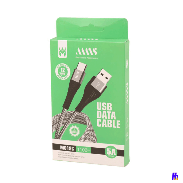کابل شارژ ام ان اس مدل MNS USB Type-C Cable 110cm M019C