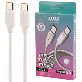 کابل Type-C به Type-C ام ان اس مدل M023 به طول 1.1 متر